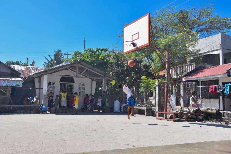 Basket court in Indonación